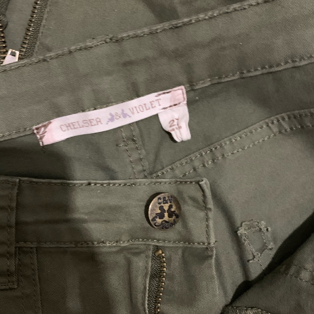 Chelsea And Violet Army Green Pants - image 2